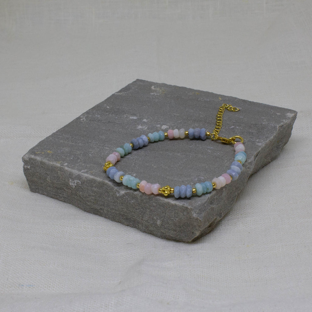 Opal and Gold Beaded Bracelet - Beyond Biasa
