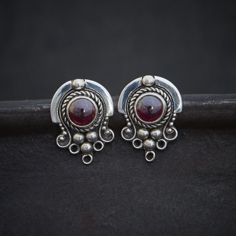Bali Gemstone Stud Earrings - Beyond Biasa