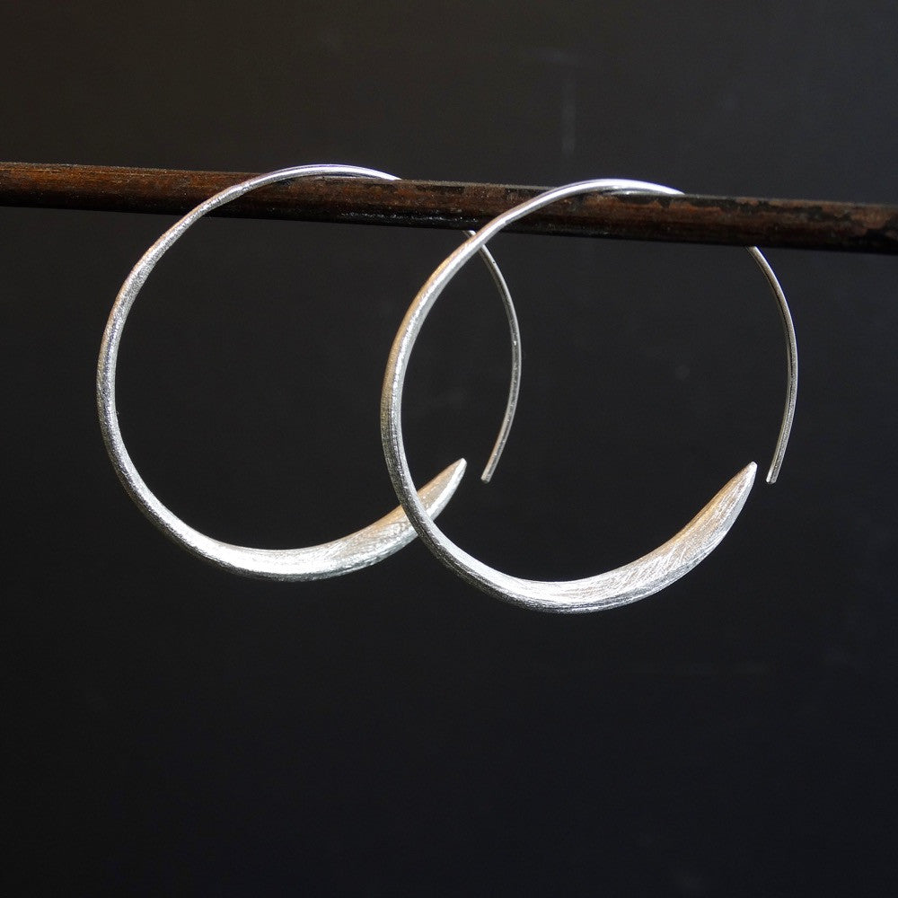 Sterling Silver Wrap Over Hoop Earrings - Beyond Biasa