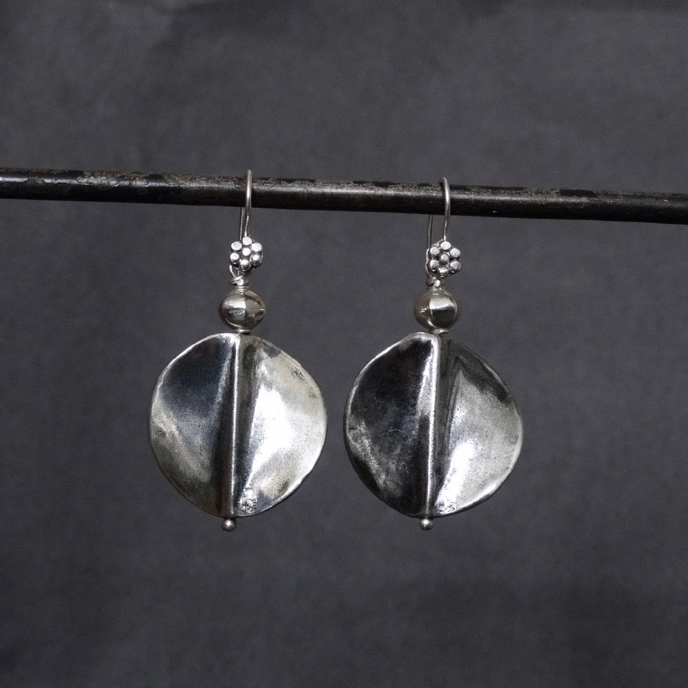 Oxidised Sterling Silver Twist Earrings - Beyond Biasa
