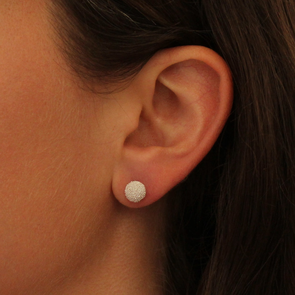 Granulation Ball Stud Earrings - Beyond Biasa