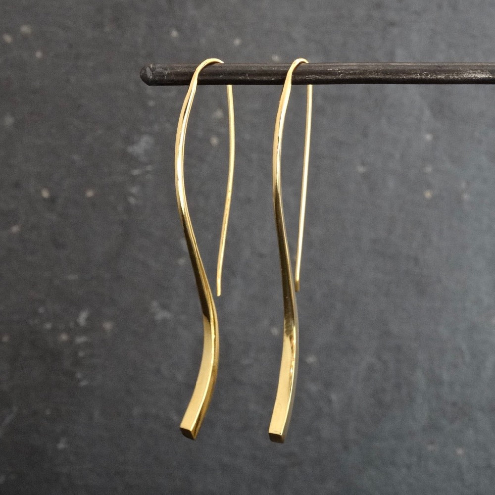 Gold Vermeil 'Flick' Earrings - Beyond Biasa
