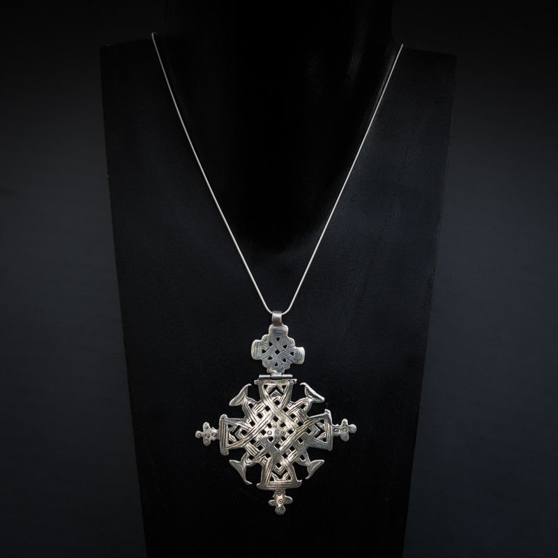 Sterling Silver Lalibela Pendant and Chain - Beyond Biasa