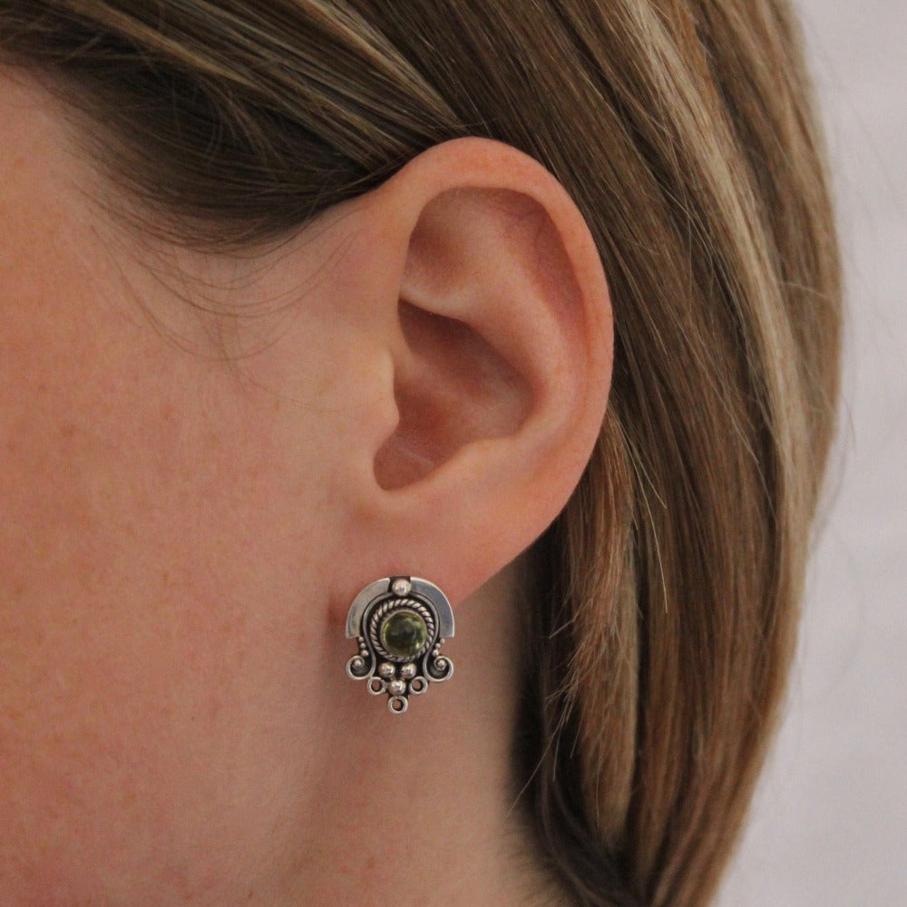 Bali Gemstone Stud Earrings - Beyond Biasa