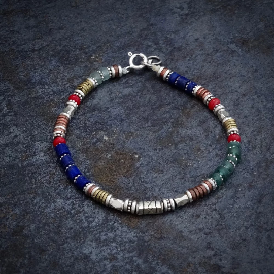 Sterling silver coral bracelet on sale